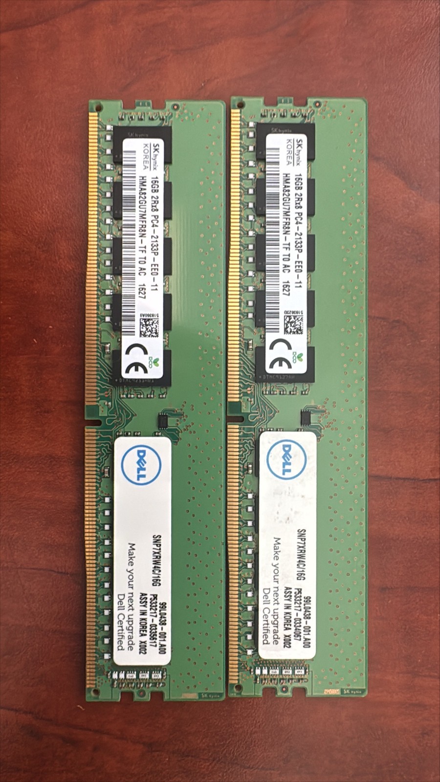 2x16gb DDR4 2x16gb DDR4