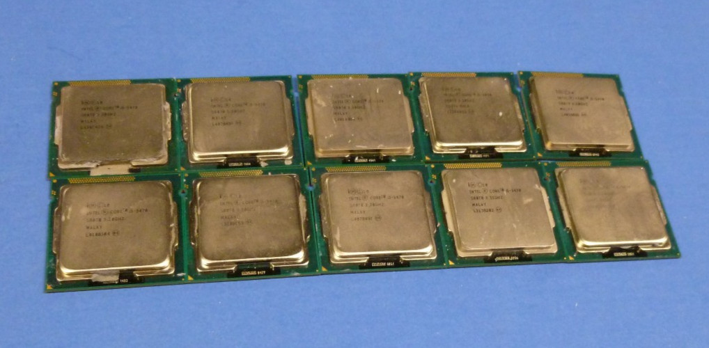 (LOT OF 10) Intel i5-3470 Quad Core 6MB CPU Processor LGA1155 SR0T8