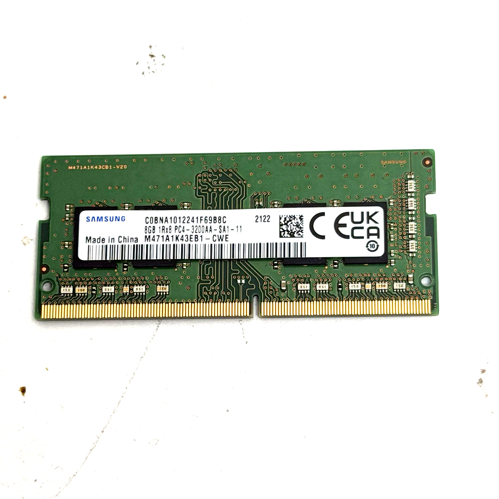 Samsung 8GB DDR4 SO-DIMM PC4-3200AA Laptop RAM M471A1K43DB1-CWE tested Samsung 8GB DDR4 SO-DIMM PC4-3200AA Laptop RAM M471A1K43DB1-CWE tested