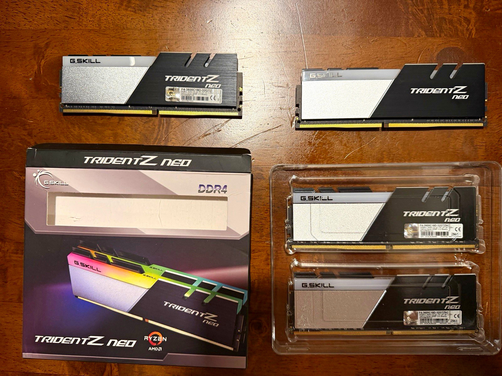 G.SKILL Trident Z Neo 32GB (4x16GB) DDR4-3600 DIMM XMP 2.0