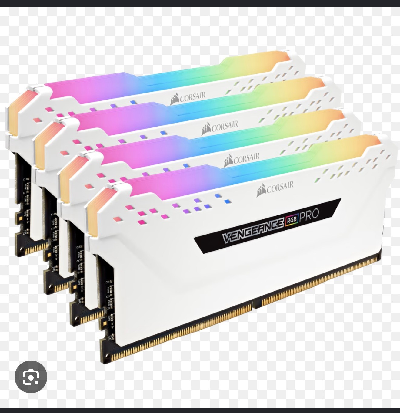 Corsair Vengeance RGB Pro DDR4-3600 32GB (4x8GB) White RGB DIMM RAM