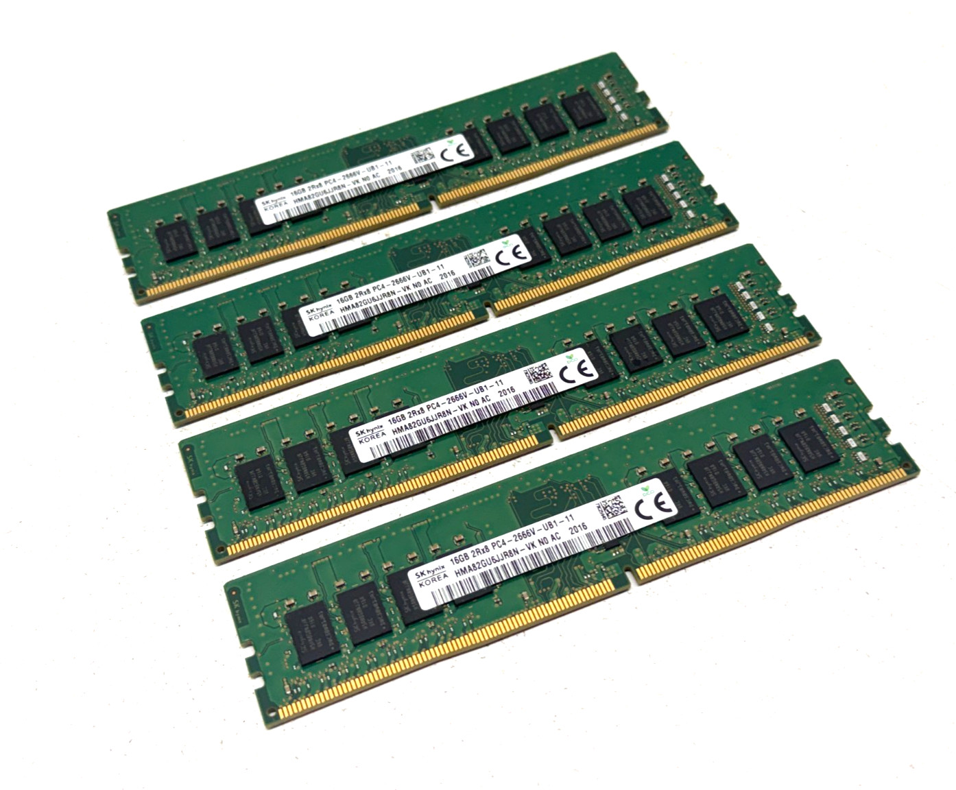 SK hynix 64GB (4x16GB) DDR4 2666MHz PC4-21300 2Rx8 Desktop RAM HMA82GU6JJR8N
