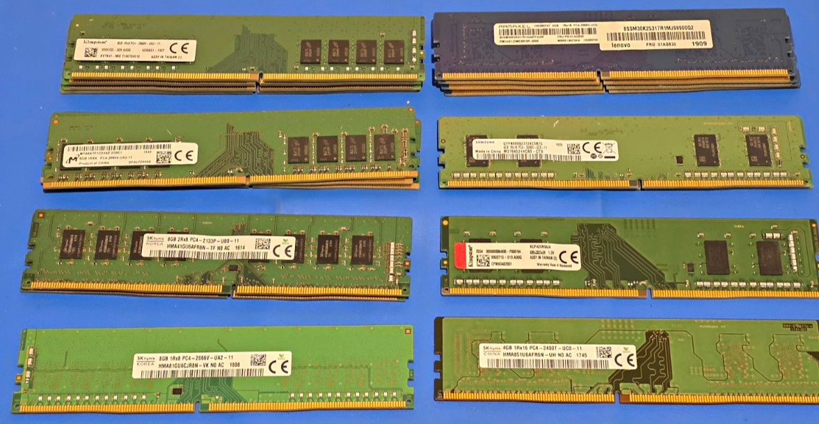 18ct Lot Of 288-Pin DIMM RAM Sticks 4/8GB - TESTED