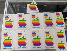 Vintage LOT 1980s Rainbow Apple Computer Sticker/Decal - 21 picture