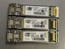 Lot of 3 Genuine Cisco SFP-10G-LR Transceiver Module 10GBASE-LR SFP+ 10-2457-02 picture