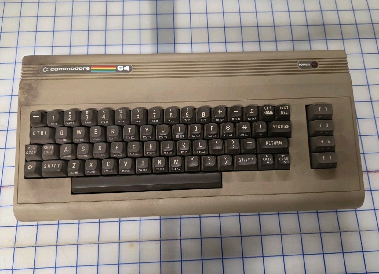 Vintage Commodore 64 Computer Only - No Power Supply