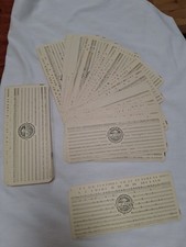 60 Vintage IBM Punch Cards  City of Corvallis OR Municipal Mainframe Data Tech  picture