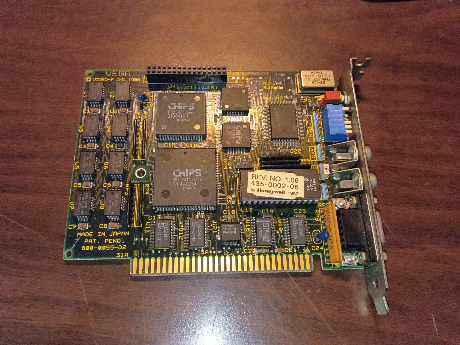 Vintage Video-7 VEGA 8-Bit ISA EGA Card Rev 1.06 1986 – Tested Working Vintage Video-7 VEGA 8-Bit ISA EGA Card Rev 1.06 1986 – Tested Working