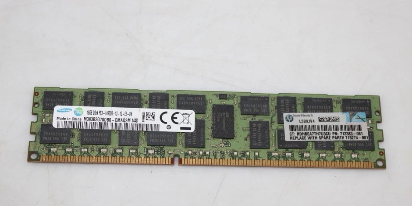 Lot Of 5 Samsung 16GB  2Rx4 PC3-14900R Server Memory RAM M393B2G70DB0, WORKING
