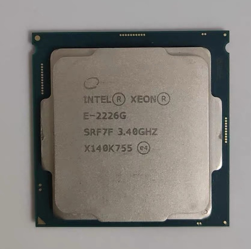 (60PCS)Intel Xeon e-2226g SRF7F 6 Core 12mb 3.4-4.7GHz 80w lga1151 CPU processor (60PCS)Intel Xeon e-2226g SRF7F 6 Core 12mb 3.4-4.7GHz 80w lga1151 CPU processor