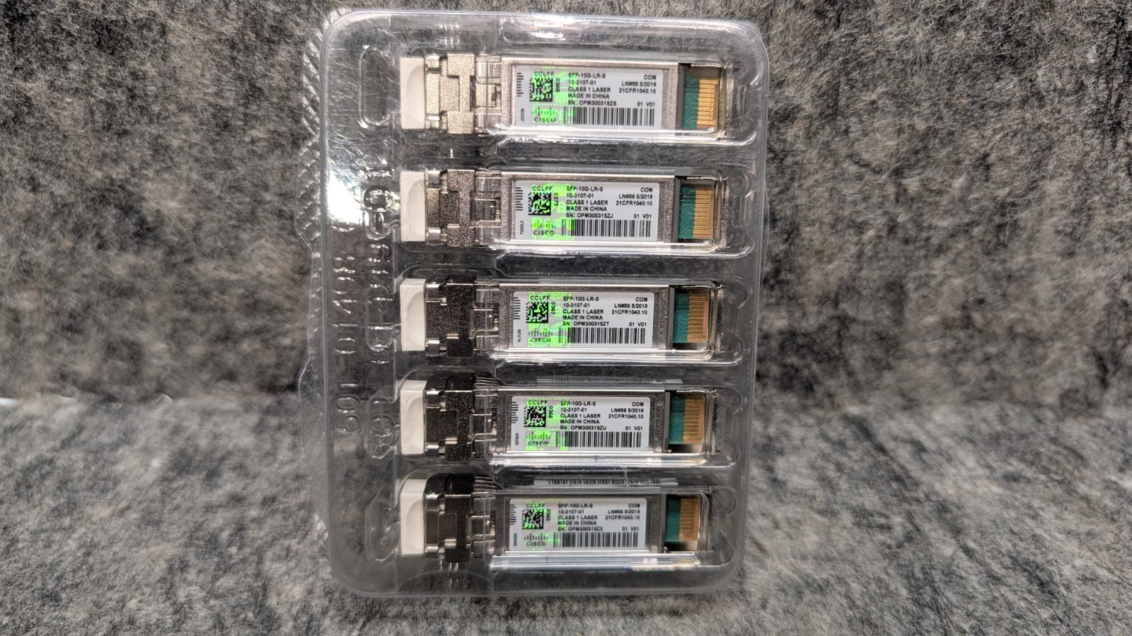 5 x Cisco SFP-10G-LR-S 10GBASE SFP Module converter w/ Genuine Hologram 🔥New🔥