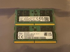 *LOT OF 2*  32GB 2RX8 PC5-4800B Laptop Memory RAM DDR5 SODIMM Samsung / SK Hynix picture