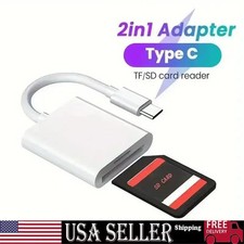 2in1 Micro SD/TF Dual Slot Memory Card Reader for iPhone iPad Camera Adapter picture