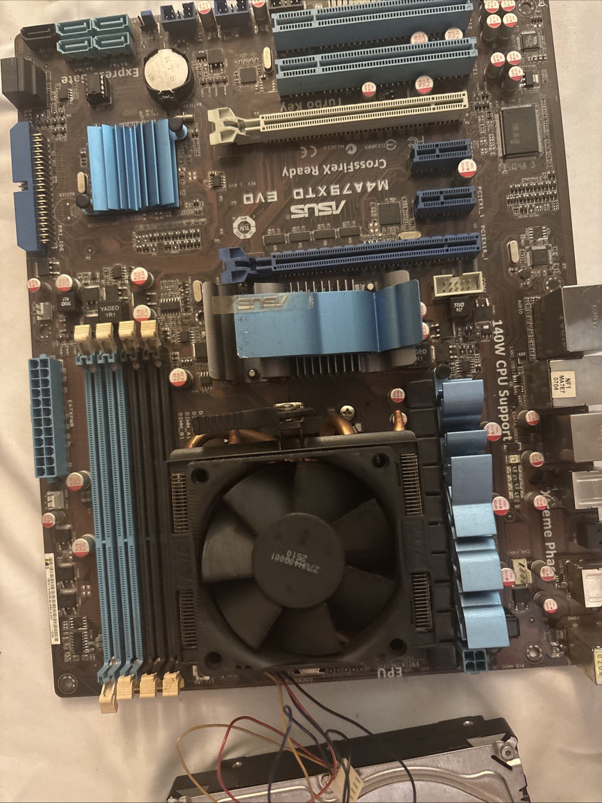 Vintage Computer Used Motherboard Phenomenon Black Edition 970 CPU