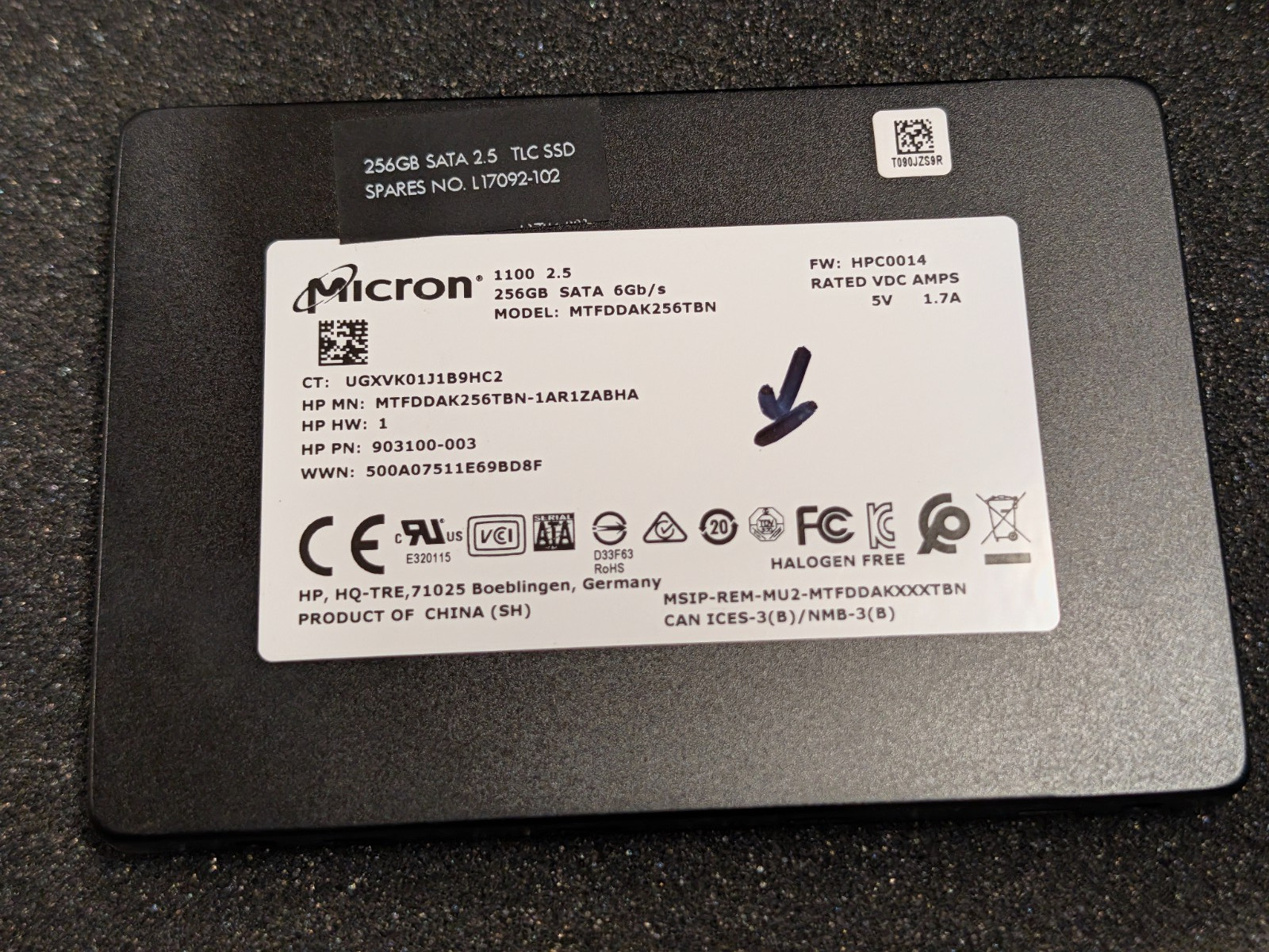 Micron 1100 256GB 2.5 Micron 1100 256GB 2.5