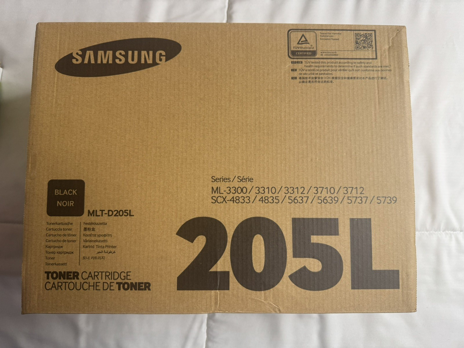 Genuine Samsung MLT-D205L Black Toner Cartridge 205L Genuine Samsung MLT-D205L Black Toner Cartridge 205L