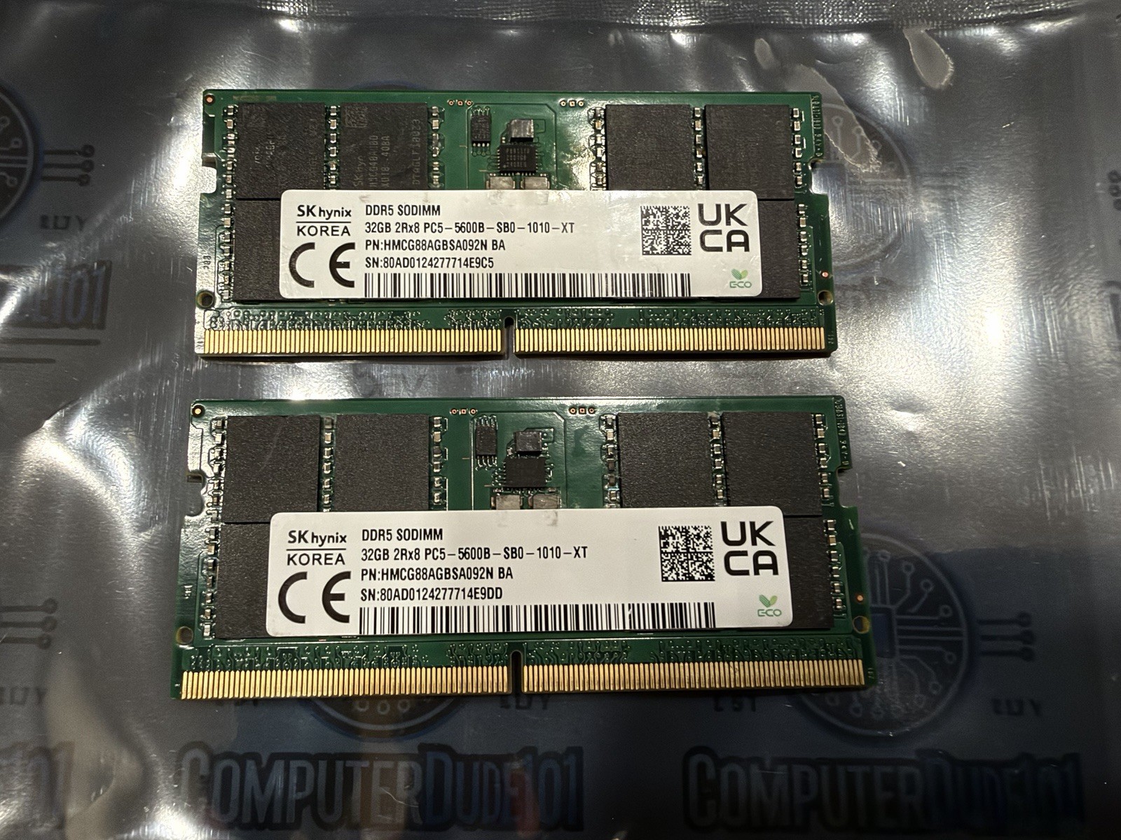 SK hynix 64GB 2x32GB DDR5-5600 SODIMM Laptop RAM HMCG88AGBSA092N HP SK hynix 64GB 2x32GB DDR5-5600 SODIMM Laptop RAM HMCG88AGBSA092N HP