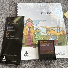 Atari Vintage Student PILOT Reference Guide new/sealedw/ Cartridge CX44018 picture