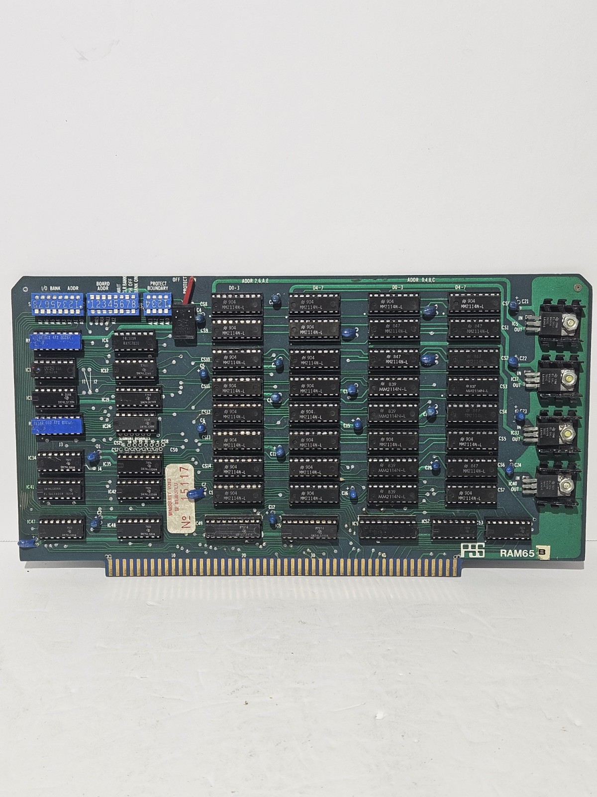 Vintage PSS Ram 65 Memory Board MM2114N-L 32 Socketed