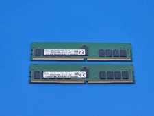 32GB Kit (2x16GB) - 16GB 2Rx8 DDR-4 2666V ECC Reg Hynix HMA82GR7JJR8N-VK Tested picture