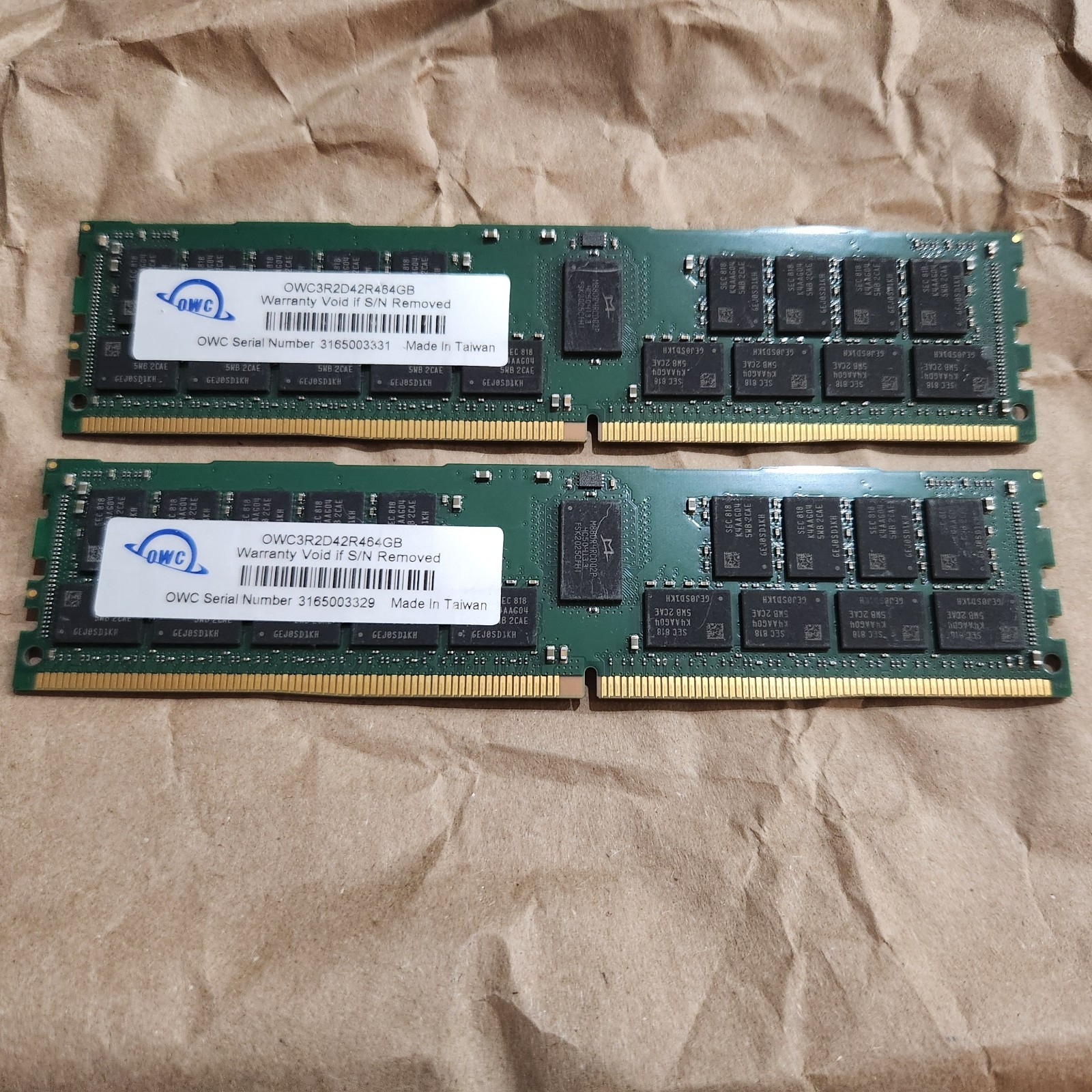 SERVER ECC MEMORY OWC3R2D42R464GB 128GB (2x64GB) 2Rx4 DDR4 3200 RAM
