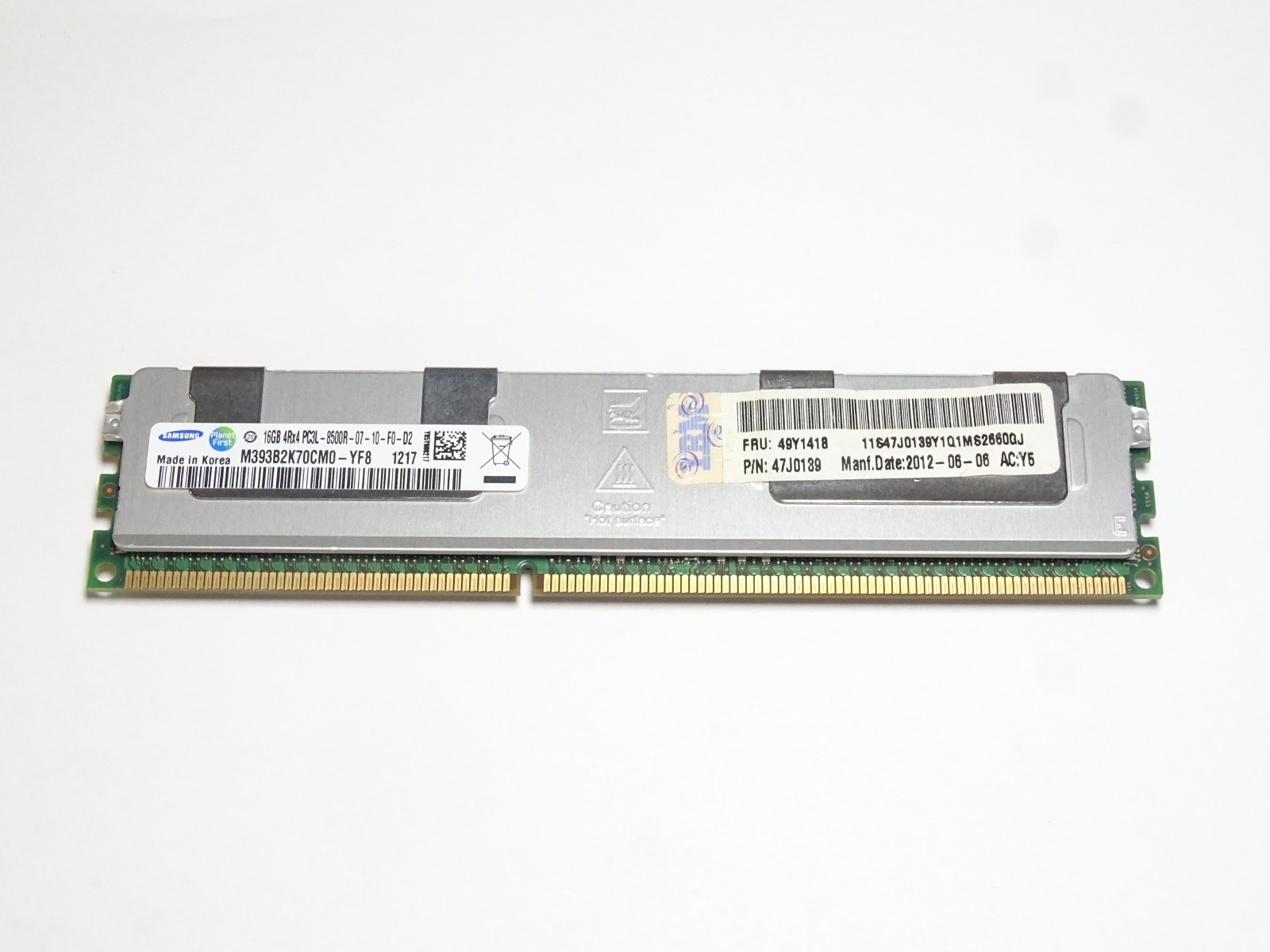 LOT 25 Samsung M393B2K70CM0-YF8 16GB 4Rx4 PC3L-8500R DDR3 ECC REG RAM