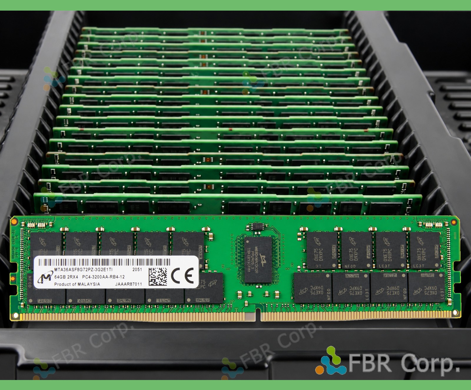 Grade A Micron 64GB PC4-3200AA DDR4 2Rx4 RDIMM RAM MTA36ASF8G72PZ-3G2 LOT