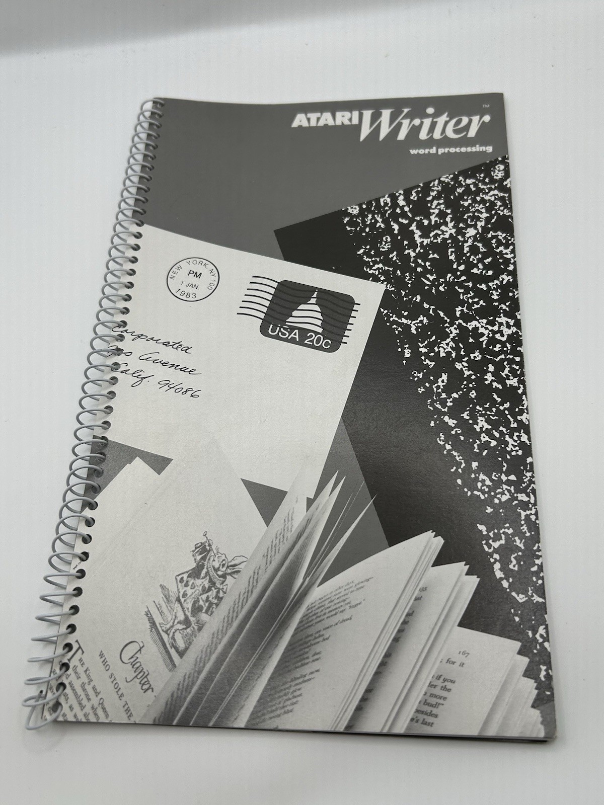 Atari AtariWriter Word Processing Vintage User Manual Spiral Bound C014189-36