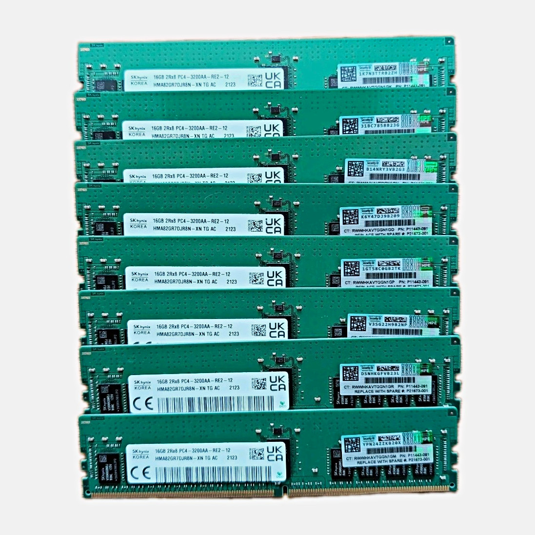SK hynix 128GB (8x16GB) DDR4 RDIMM PC4-3200AA HMA82GR7DJR8N-XN