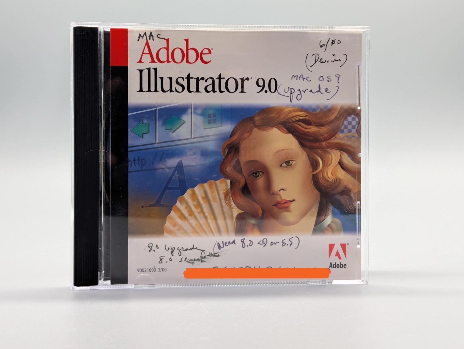 Adobe Illustrator 9.0 Upgrade Macintosh Mac CD-ROM Vintage Software Tested -Good Adobe Illustrator 9.0 Upgrade Macintosh Mac CD-ROM Vintage Software Tested -Good