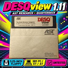 Vintage AST DESQview 1.11 Quarterdeck 5.25