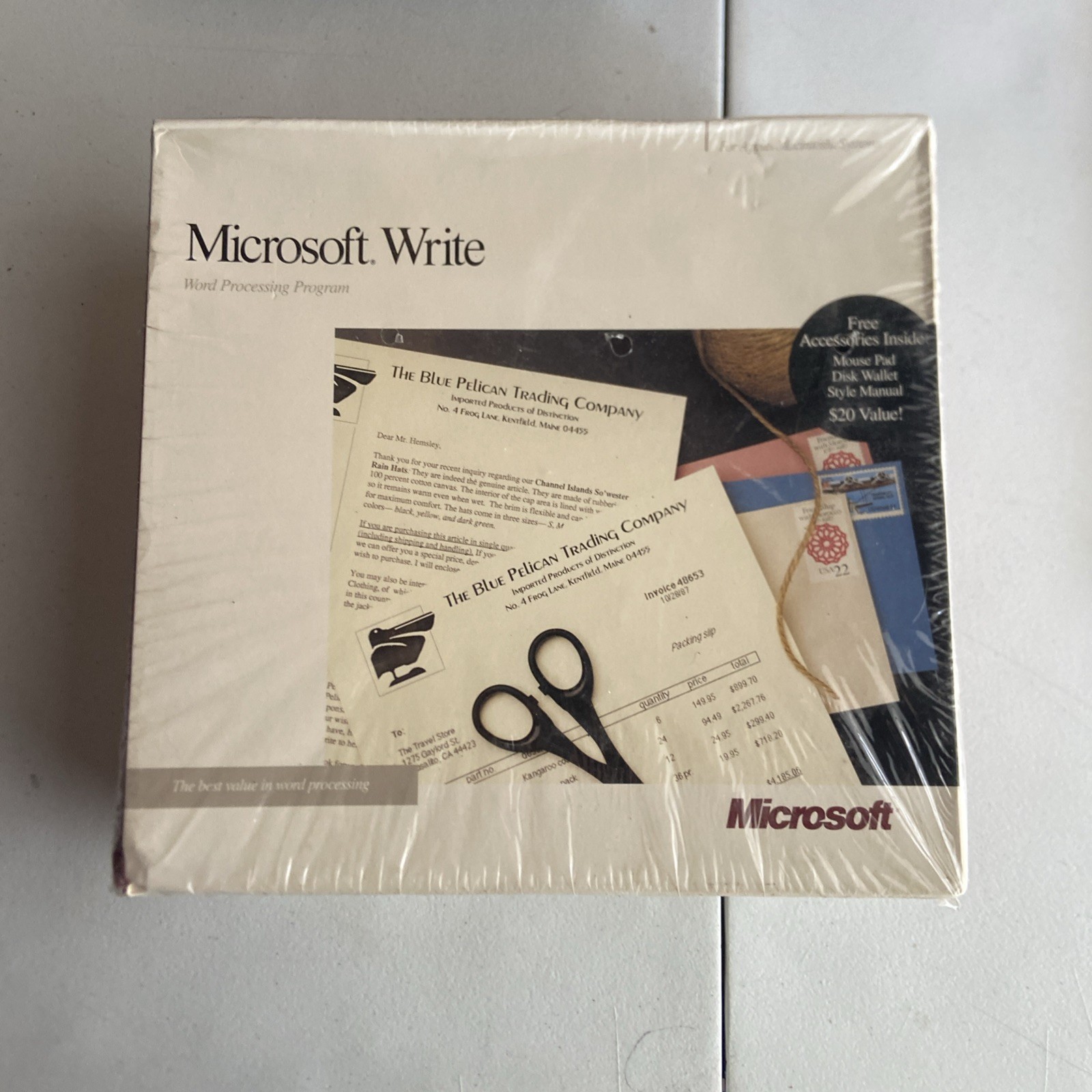 Vintage Microsoft Write Version 1.0 Brand New