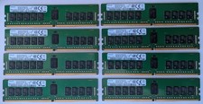 Lot of 8 Samsung 16GB RDIMMs (8x16GB) 128GB DDR4-2400 ECC Server RAM 2Rx8 Tested picture