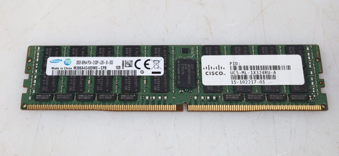 32GB Samsung M386A4G40DM0 PC4-2133P DDR4 ECC LRDIMM Server RAM