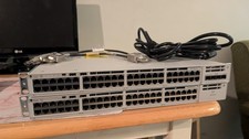 2x Cisco C9200-48P-E Stack bundle with 1x NM-4x, stacking module & dual 1K PSU picture