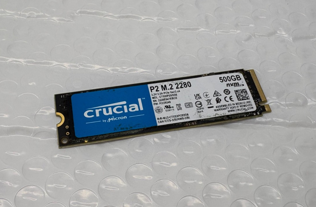 Crucial 2280mm P2 M.2 500GB M.2 NVMe Gen 4.0 x 4 SSD CT500P2SSD8