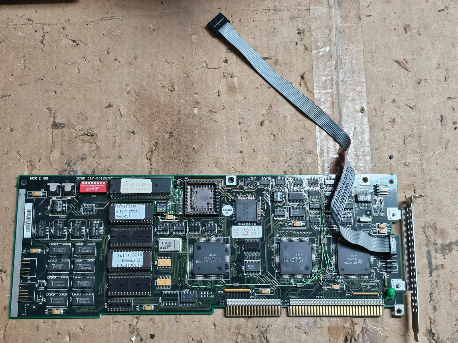 Retro Vintage Rare NCR 386 CPU / Processor Board 017-0012578 Tested Working