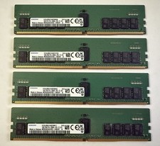 Lot of 4 - Samsung 16GB PC4-3200AA-RE2-12-DC1 ECC DIMM RAM M393A2K43EB3-CWEBY picture