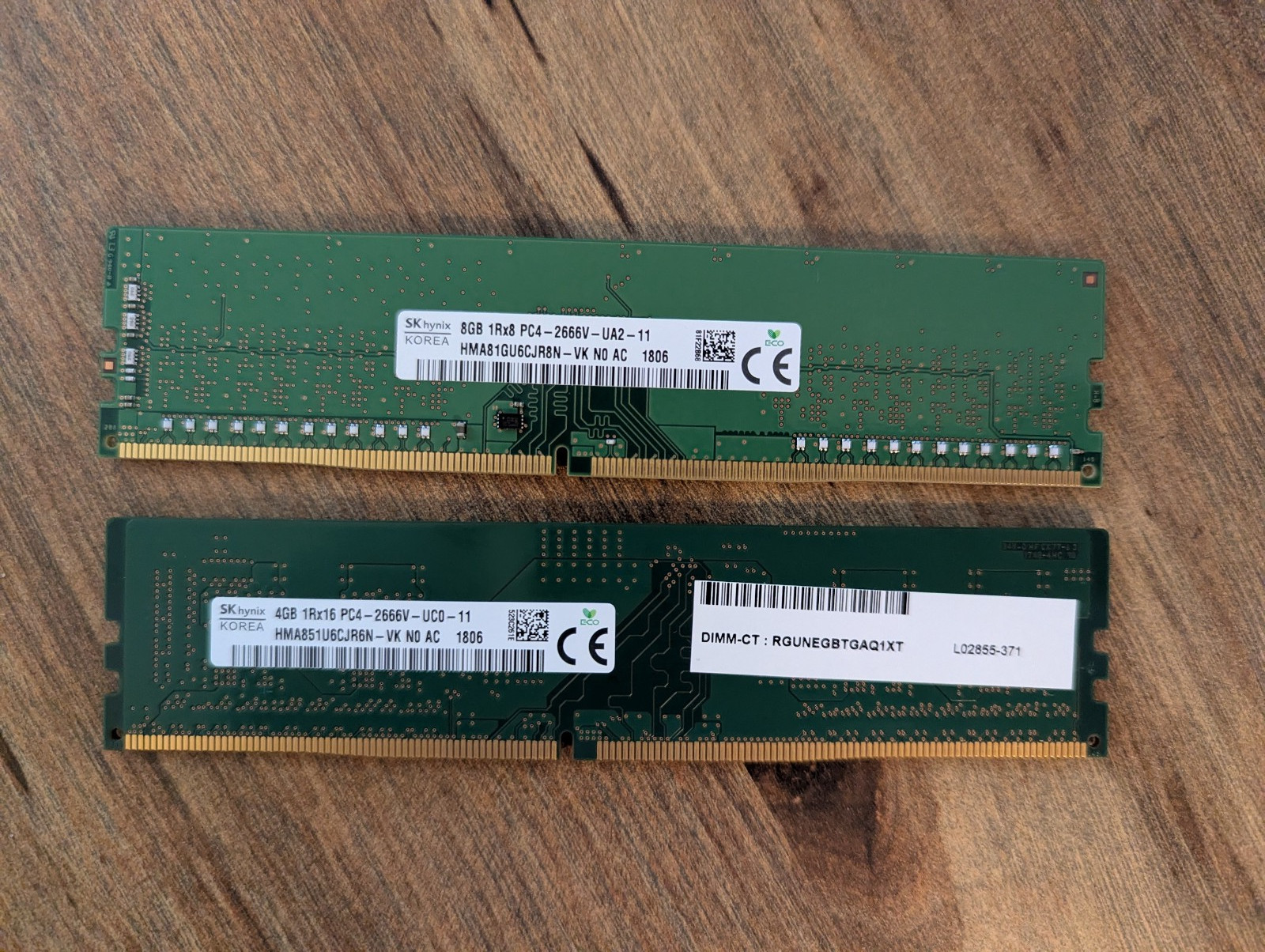 12GB DDR4 Desktop RAM PC4-2666V SK hynix