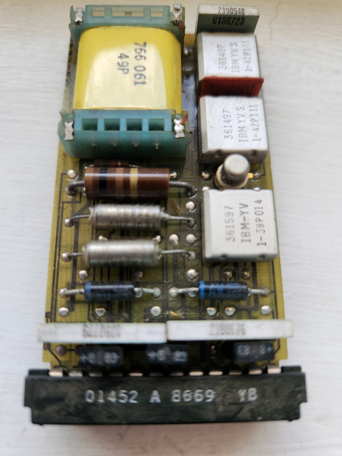 IBM Hybrid Diagnostic Card 5801452 System/370 Ceramic Vintage