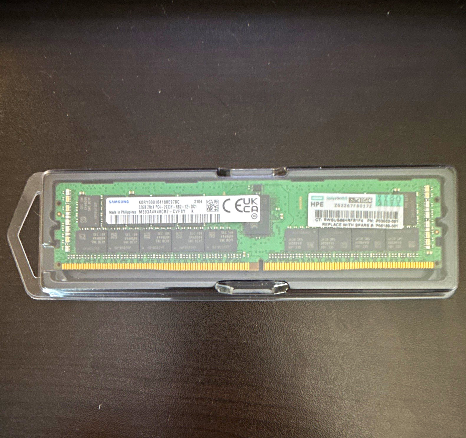 HPE 32GB 2RX4 PC4-2933Y P06189-001 P03052-091 ECC RDIMM