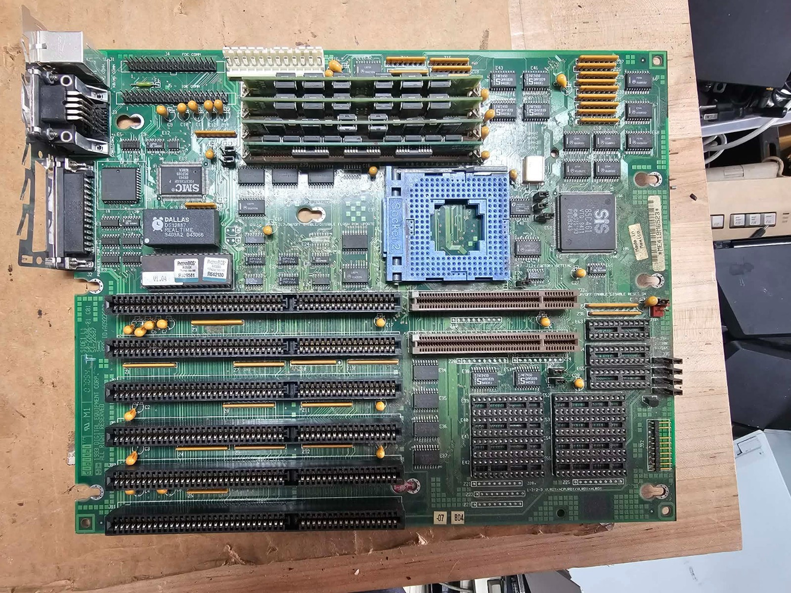 Vintage Retro Rare DEC 486 50-22686-01 Digital PC764 486 Socket2 VLB Motherboard