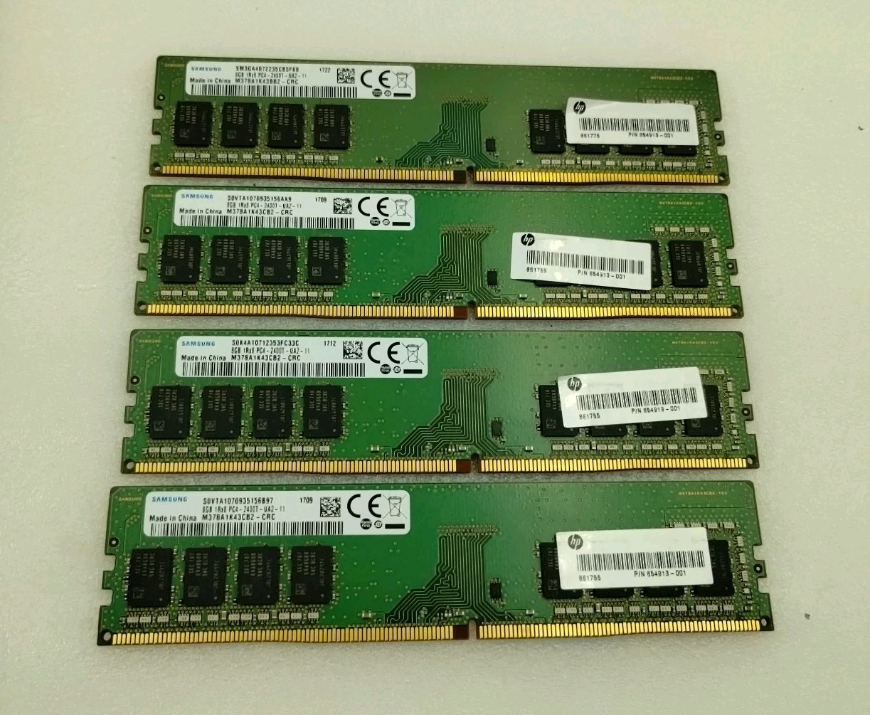 Samsung 32GB (4x8GB) RAM DDR4 2400MHz M378A1K43CB2-CRC