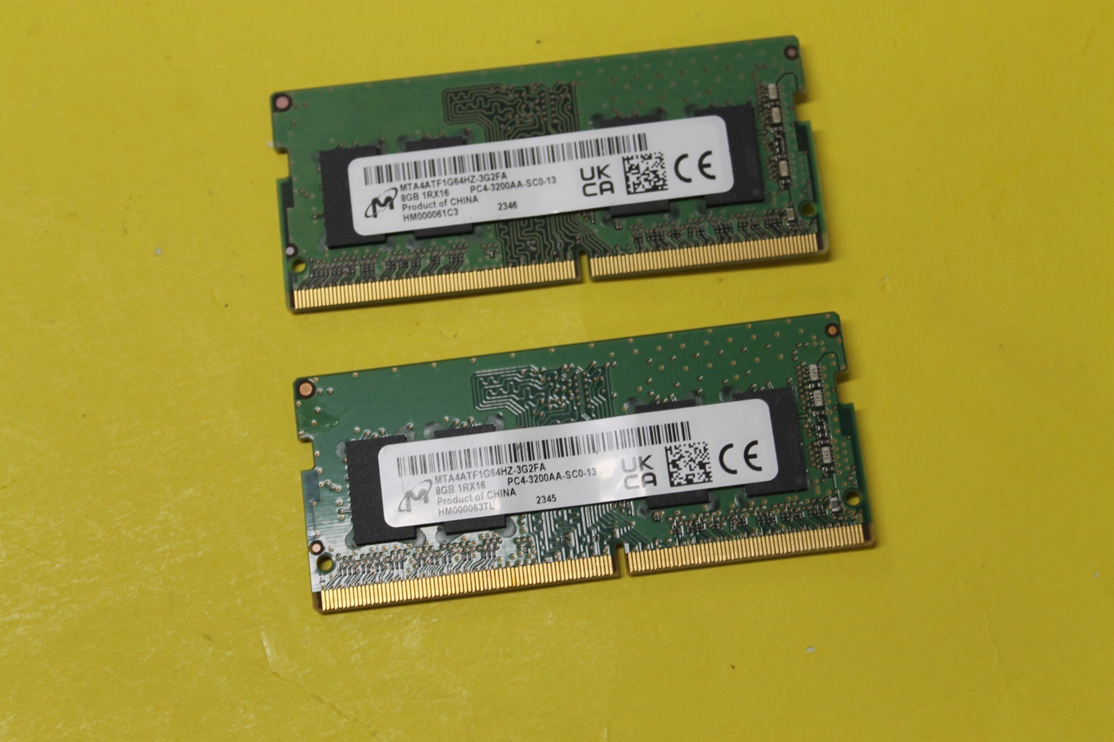 NEW Micron 16GB (2 x 8GB) PC4-3200AA DDR4-3200 SODIMM Ram MTA4ATF1G64HZ-3F2FA