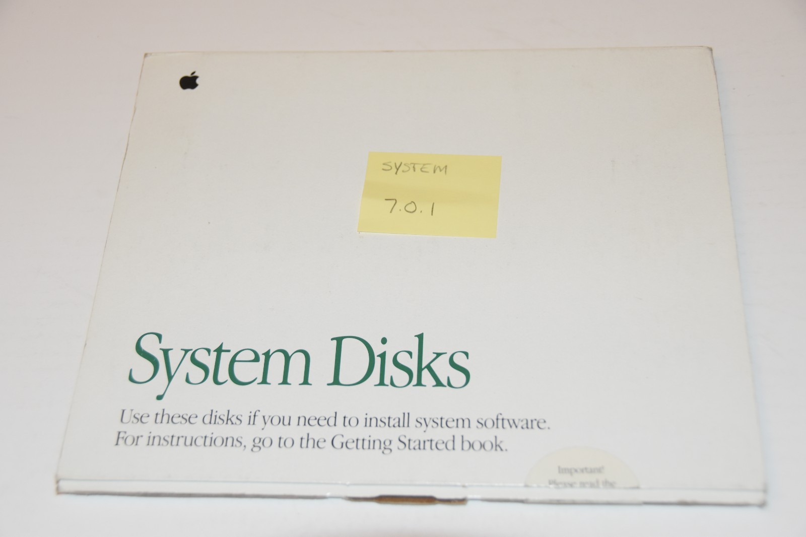 1991 Vintage Apple Macintosh Mac System Disks 914-0363-B Install 7.0.1 software