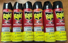 6 Cans Raid Ant & Roach Killer Spray Cans 17.5 oz (6-pack) picture