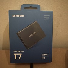 Samsung T7 1TB (MU-PC1T0T/AM) USB 3.2 Gen 2 External SSD FACTORY SEAL - GRAY picture