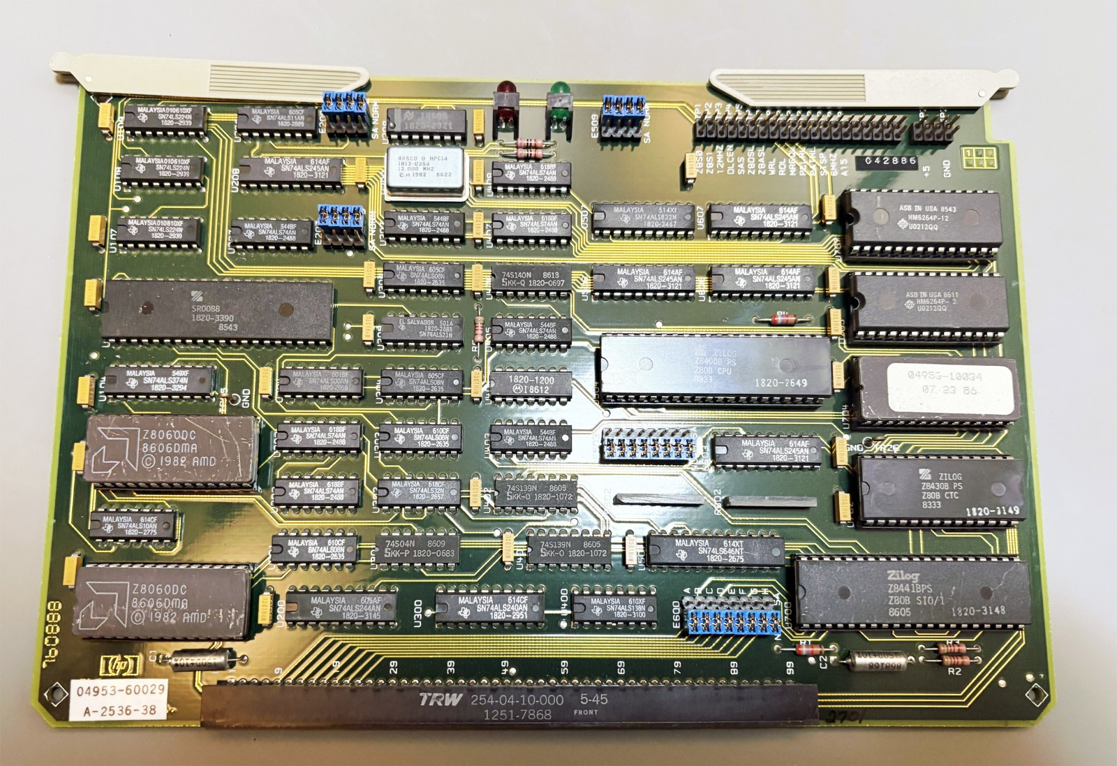 Vintage HP 04953 Controller Card PCB, Circuit Board, Module Vintage HP 04953 Controller Card PCB, Circuit Board, Module