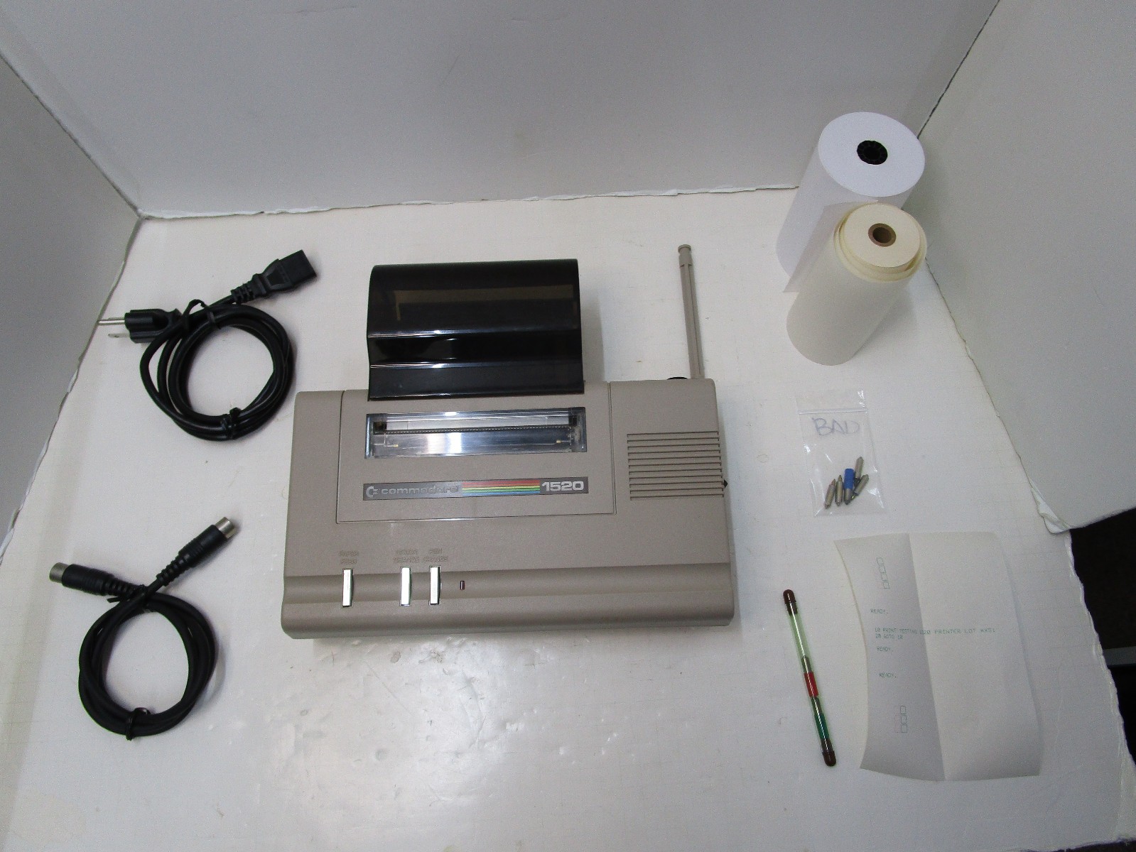 COMMODORE 1520 PRINTER PLOTTER FOR C64 64C +4 C128 TESTED & WORKING LX51 π¨οΈβ COMMODORE 1520 PRINTER PLOTTER FOR C64 64C +4 C128 TESTED & WORKING LX51 π¨οΈβ