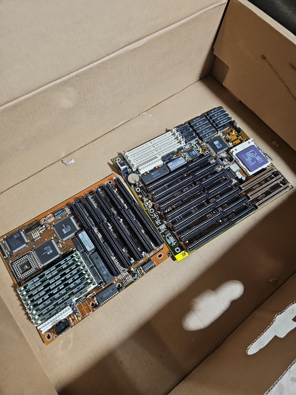 Vintage Motherboard Lot: MSI MS-4138 VLB 486 DX4-120 + Macronix 386DX Combo RAM